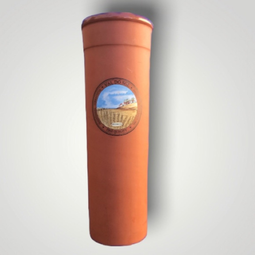 VAL DO SOL 1886 Portugal Traditional Terracotta Tall Spaghetti Canister w/o Cork